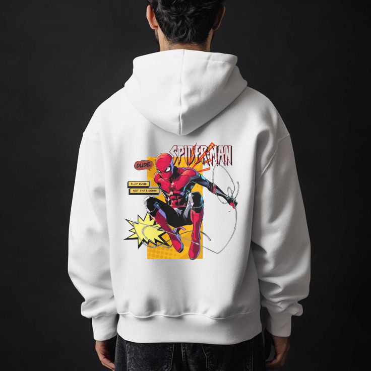 UNISEX Spiderman Hoodie merch in many colors and all sizes.