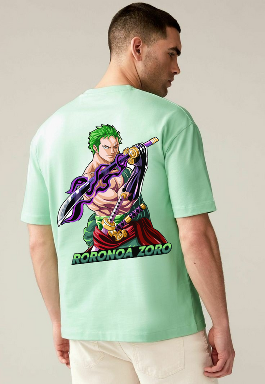 Anime Zoro Oversized T-shirt, Anime Merch, One piece Tshirt, One piece Merch, Anime, Zoro, Under 500